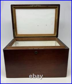 Beautiful Antique Wooden Humidor Box NO KEY