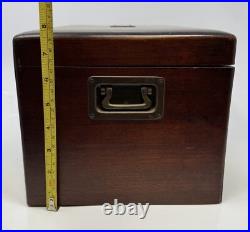 Beautiful Antique Wooden Humidor Box NO KEY