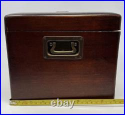 Beautiful Antique Wooden Humidor Box NO KEY