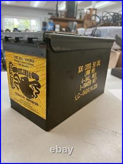 Belinda Ammo Can Cigar Humidor. 50 cal surplus ammunition box humidor