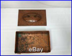 Benedict Studios, Hammered Copper Footed Humidor Box, Cigars, Tobacco, Very Nice