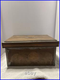Benson & Hedges Metal Copper Cigar Box Lining 1919 Antique Metal 13.5L 9 W 7