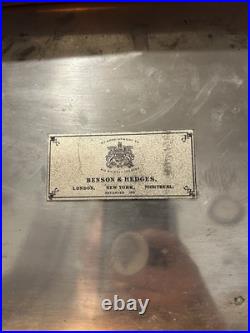 Benson & Hedges Metal Copper Cigar Box Lining 1919 Antique Metal 13.5L 9 W 7