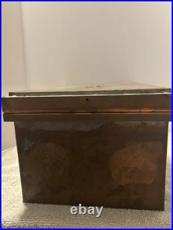 Benson & Hedges Metal Copper Cigar Box Lining 1919 Antique Metal 13.5L 9 W 7