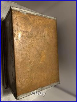 Benson & Hedges Metal Copper Cigar Box Lining 1919 Antique Metal 13.5L 9 W 7