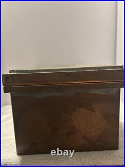 Benson & Hedges Metal Copper Cigar Box Lining 1919 Antique Metal 13.5L 9 W 7