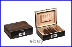 Box Boîte Humidifié Étui à Cigare Case Humidor Pour 60 Cigares LUBINSKI Q2636BV