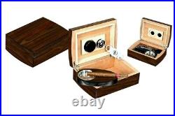 Box Cigar Case Cedar And Walnut Humidor 40 With Accessories LUBINSKI QB205