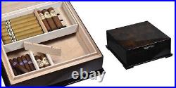 Box Humidified Cigar Case Humidor For 80 Cigars LUBINSKI Q2652BV
