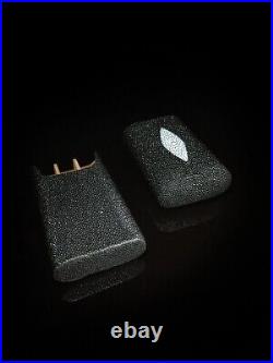 Brizard and Co. The Show Band 3 Cigar Case Stingray Black