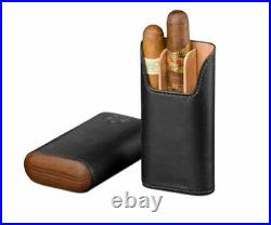 Brizard and Co. The Show Band 3 Cigar Case Sunrise Black and Rosewood