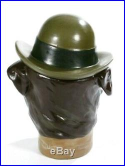 Bulldog Cigar Jar Humidor Ceramic By White Ash Collections #1443 Original Box