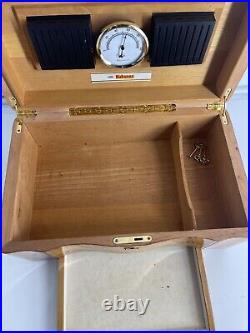 Burl Maple Lacquered Wood Humidor High Quailty Box Vintage Gift Decor