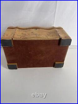 Burl Maple Lacquered Wood Humidor High Quailty Box Vintage Gift Decor