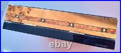 Burlwood with Inlay WOW! Trinket or Cigar Box with room for a Label, Photo, Mirror
