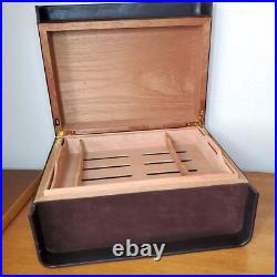 CAO CX2 Cigar Humidor Brown Leather Cigar Box Limited Edition Smoking EMPTY CAO CX2 Cigar Humidor Brown Leather Cigar Box Limited Edition Smoking EMPTY