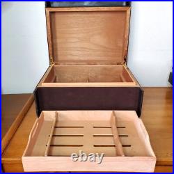 CAO CX2 Cigar Humidor Brown Leather Cigar Box Limited Edition Smoking EMPTY CAO CX2 Cigar Humidor Brown Leather Cigar Box Limited Edition Smoking EMPTY