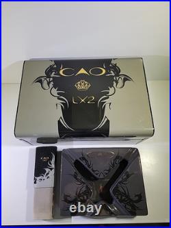 CAO LX2 Limited Edition Cigar Humidor with Ashtray and Cigar Case, RARE