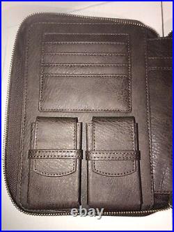CAO Travel Cigar Humidor Book-style Zippered Faux Leather holds 5+ Cigars NWOT