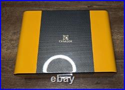 CASADOS CARBON FIBER AND CEDAR YELLOW 25 CIGAR HUMIDOR New Open Box Casa Dos
