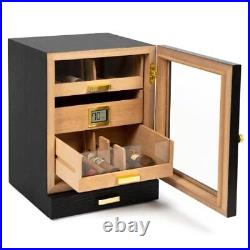 CASE ELEGANCE Luca Cabinet Humidor with Thick Cedar, Easy hu