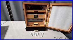 CASE ELEGANCE Luca Cabinet Humidor with Thick Cedar, Easy hu