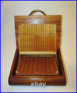 CAVE A CIGARES ANCIENNE ART DECO EN BOIS / cigars humidor box
