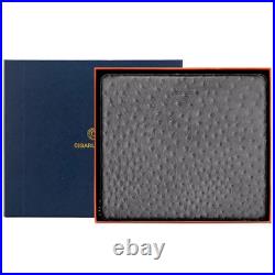 CIGARLOONG Gray Leather 10 Cigar Travel Case Spanish Cedar Humidor Gift Box