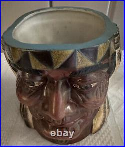 CIGAR Indian Chief Humidor Tobacco Jar Ceramic XONEX limited native Box Mint