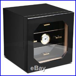 COHIBA 3-DRAWERS Cedar Cigar Humidor Case Box With Humidifier Hygrometer Black NEW