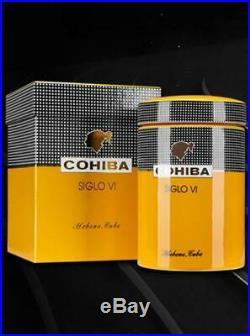 COHIBA Ceramics Seal Cigar Tube Bone Cylinder Cigar Humidor Case With Gift Box