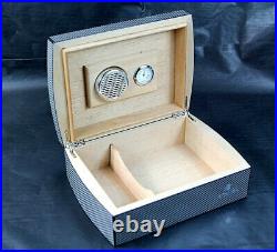 COHIBA Cigar Case Humidor Travel cedar Wood cigar box With Humidier and