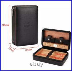 COHIBA Portable Humidor Cigar Case Cigar Cigar New Unused Humidifier Black