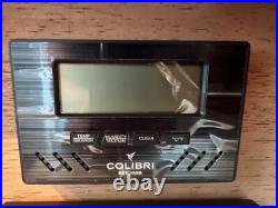 COLIBRI QUASAR DESKTOP 40-45 BLACK CIGAR HUMIDOR Original Packaging NEW in BOX