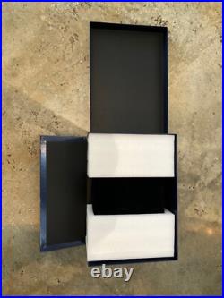 COLIBRI QUASAR DESKTOP 40-45 BLACK CIGAR HUMIDOR Original Packaging NEW in BOX