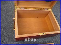 COL CW Cigar Humidor Container Storage Box with accessories