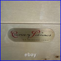 CUERVO Y SOBRINOS Rare Luxury Bird's Eye Maple Wood Humidor Box
