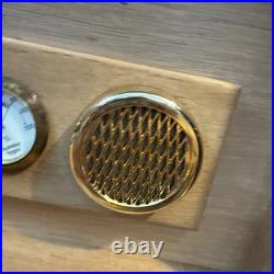 CUERVO Y SOBRINOS Rare Luxury Bird's Eye Maple Wood Humidor Box