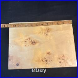 CUERVO Y SOBRINOS Rare Luxury Bird's Eye Maple Wood Humidor Box