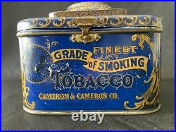 Cameron & Cameron Tin Cigar Humidor Box. READ