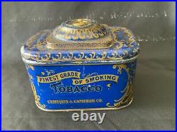 Cameron & Cameron Tin Cigar Humidor Box. READ