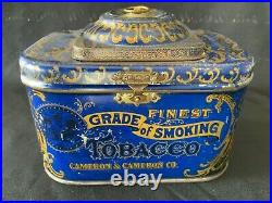 Cameron & Cameron Tin Cigar Humidor Box. READ