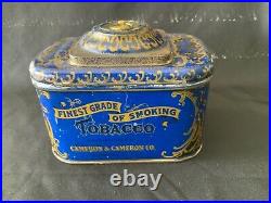 Cameron & Cameron Tin Cigar Humidor Box. READ