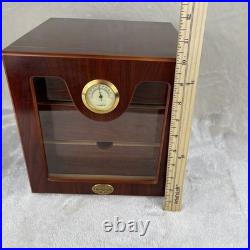 Cedar Wood 3 Drawer Cigar Humidor Cabinet Capacity Box Humidifier