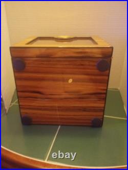 Cedar Wood 4 Drawer Cigar Humidor Cabinet Large Capacity Box Humidifier