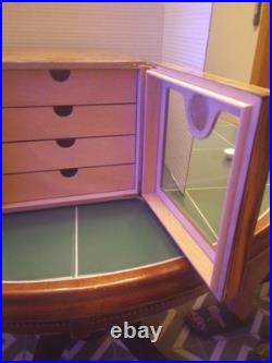 Cedar Wood 4 Drawer Cigar Humidor Cabinet Large Capacity Box Humidifier