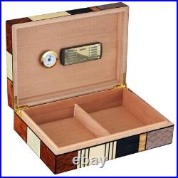 Cedar Wood Cigar Humidor Box Case Classical Luxury With Hygrometer Humidifier