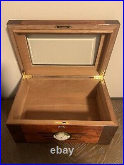 Cedar Wood Cigar Humidor Box Humidifier