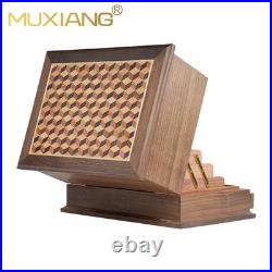 Cedar Wood Cigar Humidor Cabinet Large Capacity Cigar Storage Box Four Layer