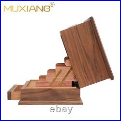 Cedar Wood Cigar Humidor Cabinet Large Capacity Cigar Storage Box Four Layer